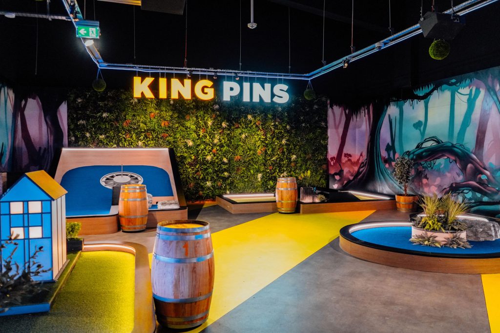 Mini golf at King Pins.
