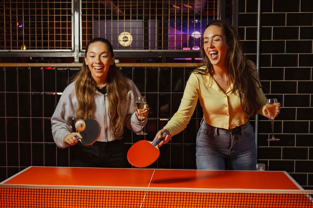 ping pong at king pins edinburgh